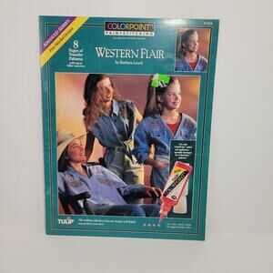 Vintage Colorpoint Paintstitching Pattern Booklet Western Flair